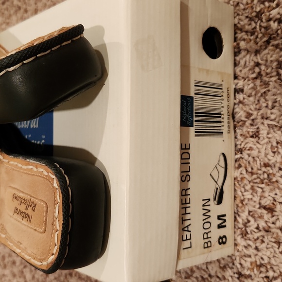 Natural reflections leather slide - Picture 3 of 3